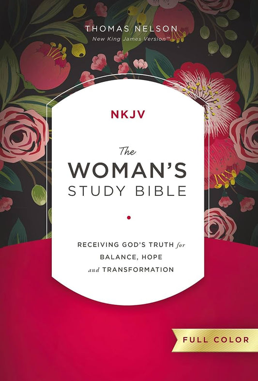 Bible Type: NKJV The Woman’s Study Bible  Font: 10.5 point  Color: Red