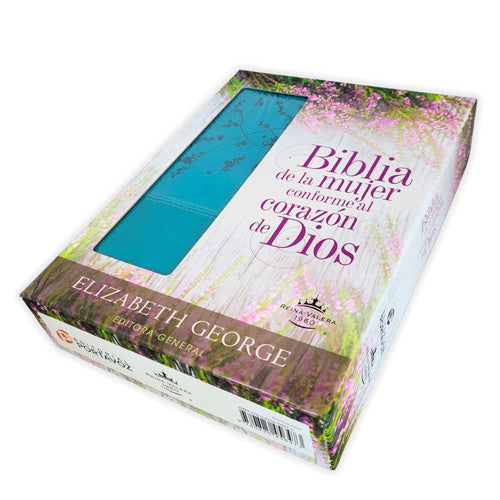 Tipo de Biblia: Biblia de La mujer conforme al corazón de Dios Reina Valera 1960  Color: celeste