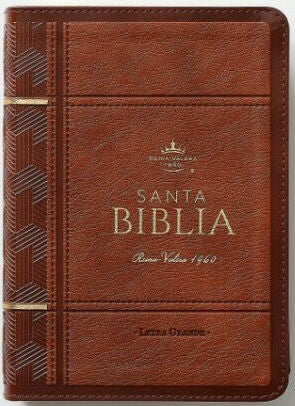 Tipo de Biblia: Reina Valera 1960  Letra: Grande  Color: café
